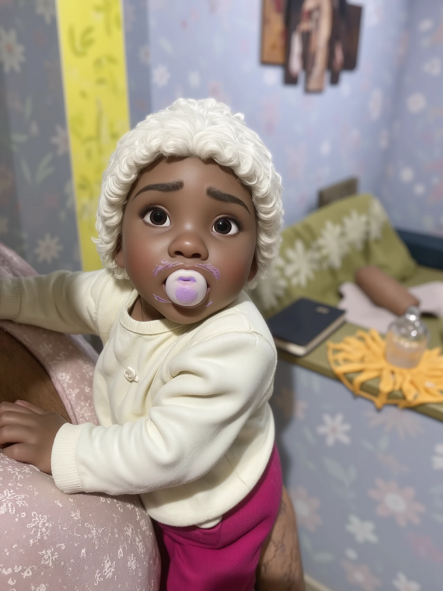 A 9-month-old baby, various expressions, happy, cute smile