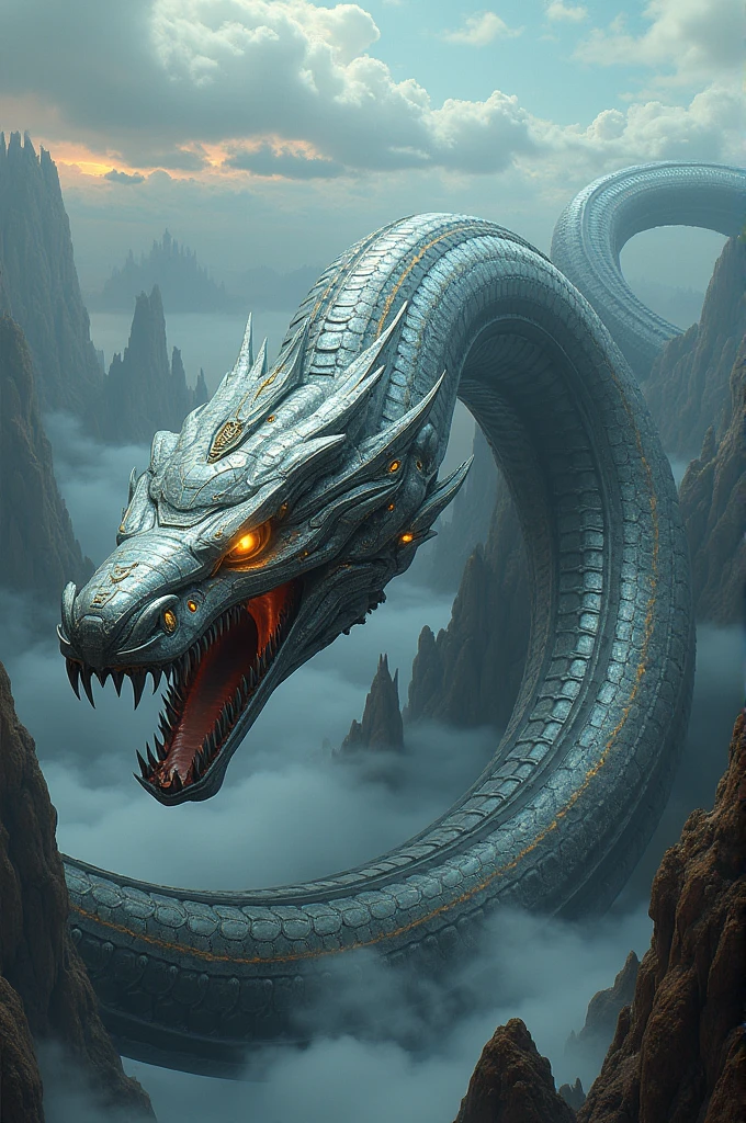 An ais-olde dragon guarding an ominous cave 