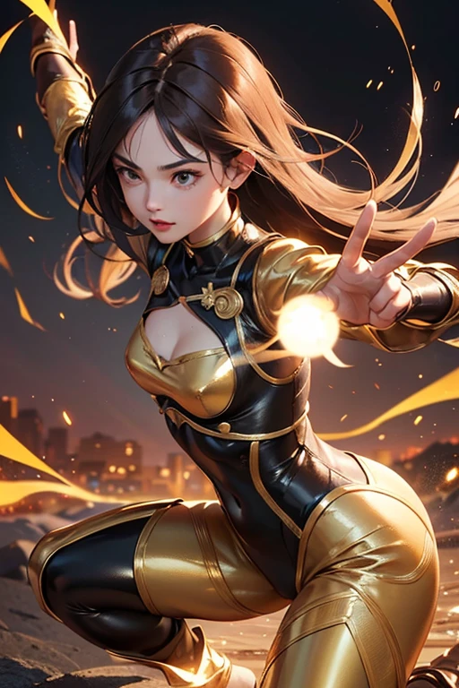 Bee as a super hero human