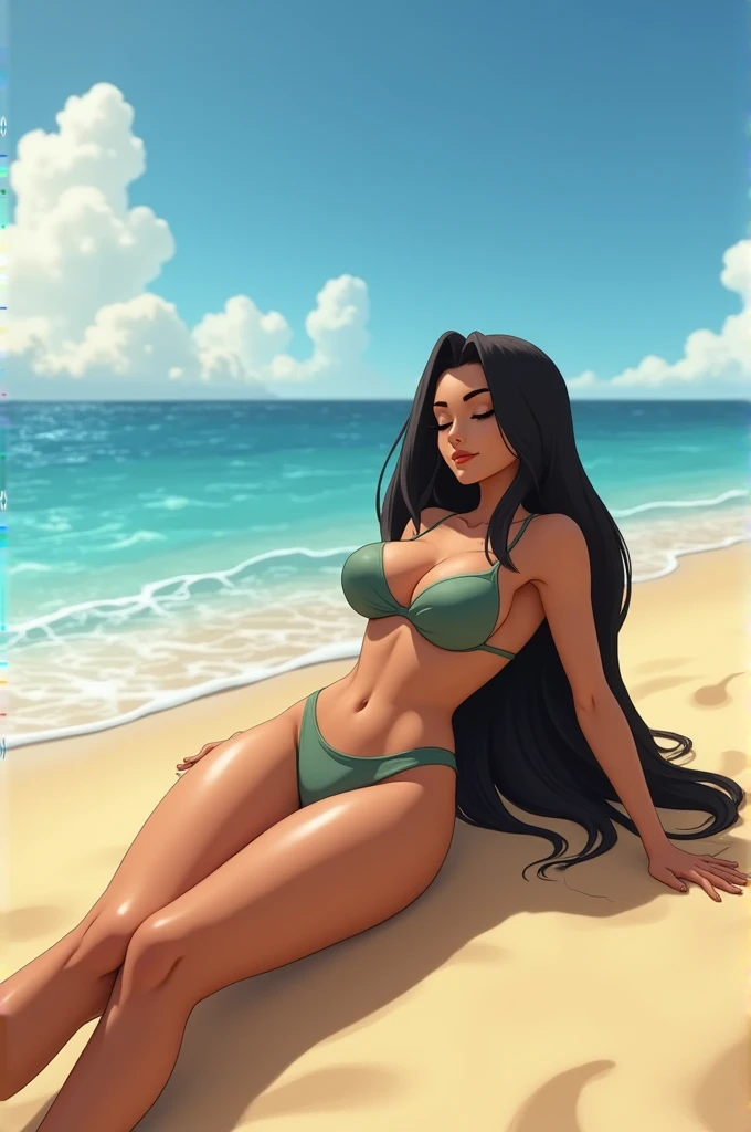 a sexy brown voluptuous big ass, freaky big booty, bikini native american girl, using a smartphone and wearing accesories in the arms and legs, with kart market buying things in a mart, artistic composition, masterpiece art