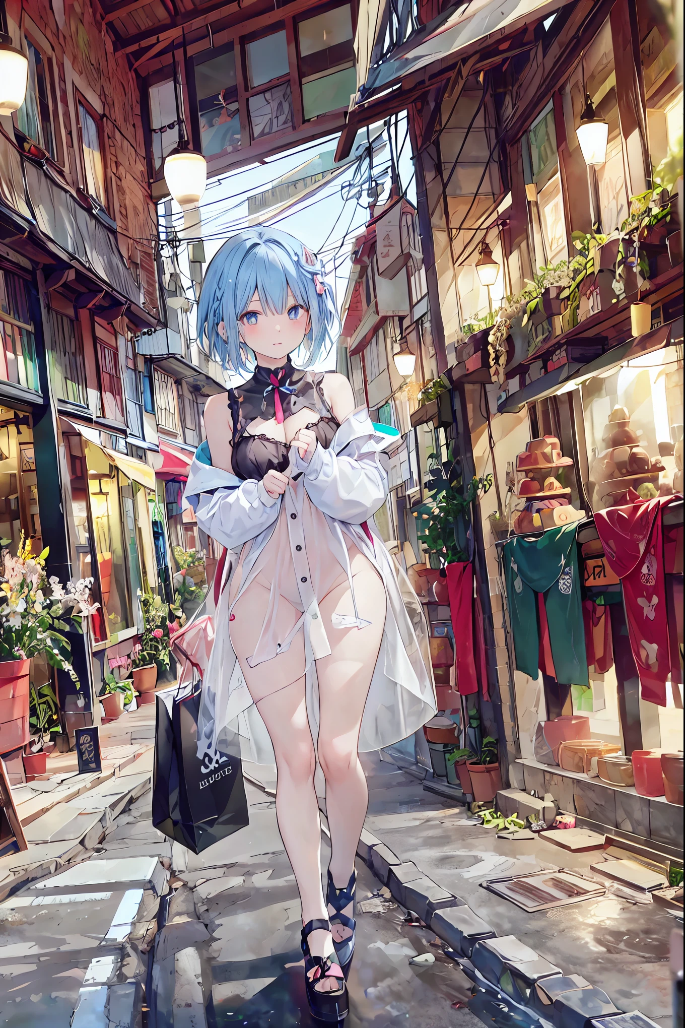 NSFW,masterpiece, best quality, (((color trace))),((short stature))
1 femboy, solo, open eyes,smile,shoulder cutout, dress,((((blue hair)))),crying,forced smile,blue panty,green eyes,grim eyes, pigtail, blush, shortcut hair, white dress, clothing cutout, bangs, necklace, blurry, hand between legs, aquamarine background, between legs, bow, facing viewer, small breasts, bare shoulders, straw hat, day, collarbone, hair bow, short sleeves, feet out of frame, ribbon,depth of field, hair over shoulder,(((elect penis))),(ejection),