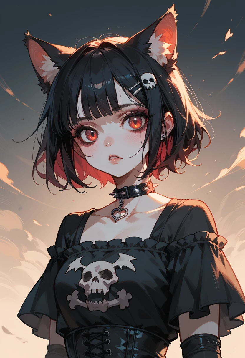 Hikikomori gothic woman furry