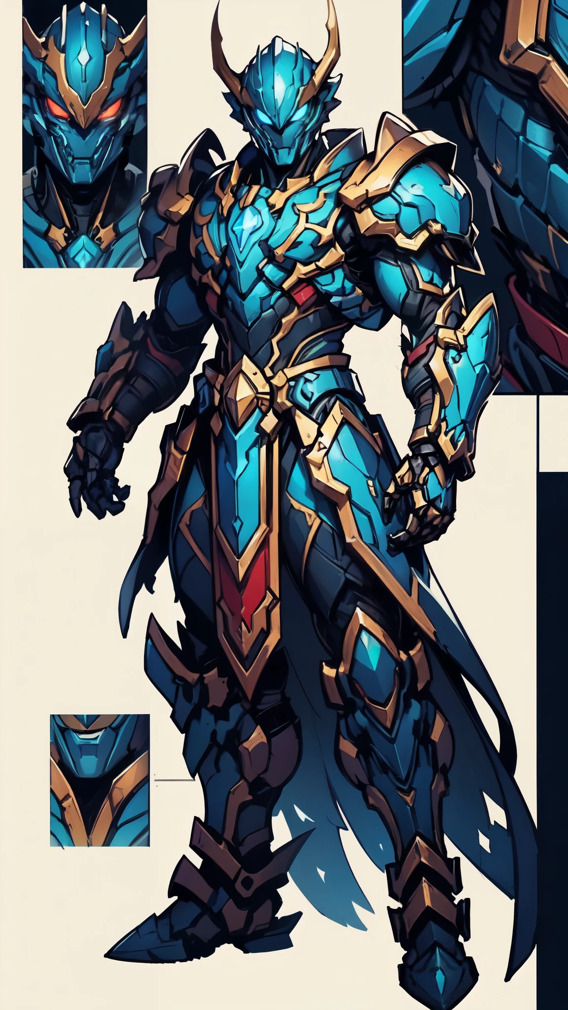 (masterpiece:1.5, best quality:1.5, extremely delicate:1.5), ((male:1.5)), a man wearing a full-face helmet, green eyes, fantasy-style high-tech biomimetic armored combat suit, (a composite layered chest armor), the design balances heavy with agility, fully enclosed shoulder guards, matching arm and leg guards, a belt of gemstone, (the color scheme is primarily White with Blue and Red accents, Organic Biotech, Concept Inspired by Dragon, glowing eyes, armor glows, stand of a futuristic sci-fi city), this character embodies a finely crafted fantasy-style armored hero in anime style, exquisite and mature art style, metallic, high definition, highres, ultra-detailed, ultra-fine painting, professional, perfect body proportions, golden ratio, anatomically correct, symmetrical face, extremely detailed eyes and face, high quality eyes, creativity, RAW photo, UHD, 32k, Natural light, cinematic lighting, masterpiece-anatomy-perfect