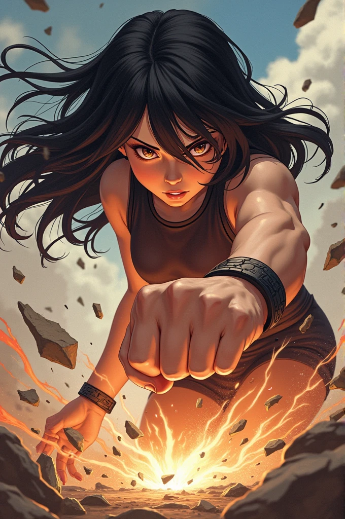 :: Joe Madureira Style:: Perfect and detailed beautiful woman and beautiful, perfect and detailed, ultra detailed anime style, clothes with tatoon drawings, in various full-body attack poses and with immersive effects, hover effect, graphite style background with vibrant colors "Ultra HDR" detailed and with focus effect,with All Star Converse Fixed Black Sneakers (masterpiece:  1.2, best quality), (finely detailed beautiful eyes: 1.2),extremely detailed, depth of field,shot with canon eos,lens 135mm f1.8,portrait of [x]( )),long, straight black hair,with a natural glow,(anime black eyes:1.4), (finely detailed eyes and detailed face:1.3),), (with ultra detailed black school skirt and fixed shape and color, white tatoom print t-shirt with fixed format Mandarin letters, ultra detailed:1.3), (beautiful and clear background:1.2), ultra-detailed, Best Shadow:1.1),("" character demonstrating his super power in the fist"")((depth of field and blur)), ((watercolor)), large breasts, bare shoulders, flowers and petals, bbela conceptual illustration , (white background:0.5), (illustration :1.1), (extremely thin and beautiful: 1.1), (perfect details: 1.1) graffiti style background, freedom, soul, digital illustration,  perfect anatomy, centered, approaching perfection, dynamic, highly detailed, watercolor painting, artstation, concept art, smooth, sharp focus, illustration,