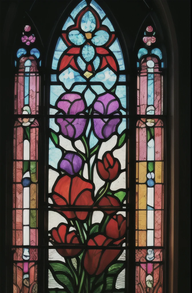 a stained glass window with a blue flower and leaves, a detailed painting by Android Jones, behance contest winner, art nouveau, glowing stained glass backdrop, stained glass style, stained glass, stained glass art, amethyst stained glass, gothic stained glass style, stained glass!!, stain glass, stained glass window, intricate stained glass, beautiful stained glass window, stained glass window!!!!!