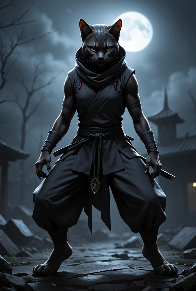  anthropomorphic cat ninja,