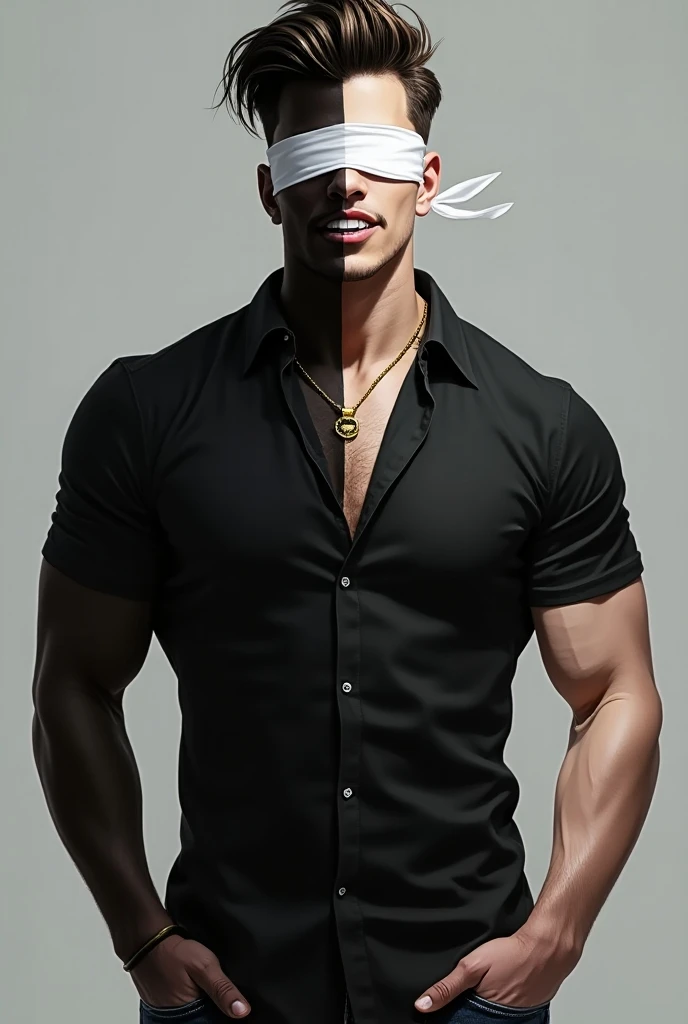 Vietnamese man ,(8k, original photo, best quality,Half body photo) ,, ((( 25-year-old muscular blindfolded men, hands tied up backward with iron chain))),standing,shirtless,Shirtless muscular man,blush,Shy expression,Mouth slightly open,Armpit Hair, micro thong ,pubic hair,wearing a black micro thong , hands are tied up backward with iron chain connected to wall,,a Asian muscular bodybuilding champion ,(((no cheast hair))),((( black wall background))),handsome man,Real human skin is smooth and delicate,delicate skin,Large nipples,Eyes and eyelashes are very detailed, muscular man, Manliness, male, Expose chest muscles, male love model, muscular, digital SLR, Super quality, XT3, crystal clear, 8k ultra high definition, high detail, Super real photos, (Realistic skin), ((pores)), ((high detail skin)), Volumetric light, groin, far, Complex 3D visualization, high detail,Real human skin ((Correct body structure)), (((correct anatomy))),(((Forced noise reduction)))