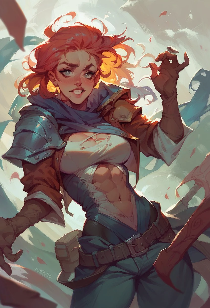 strong woman. Arcane style.