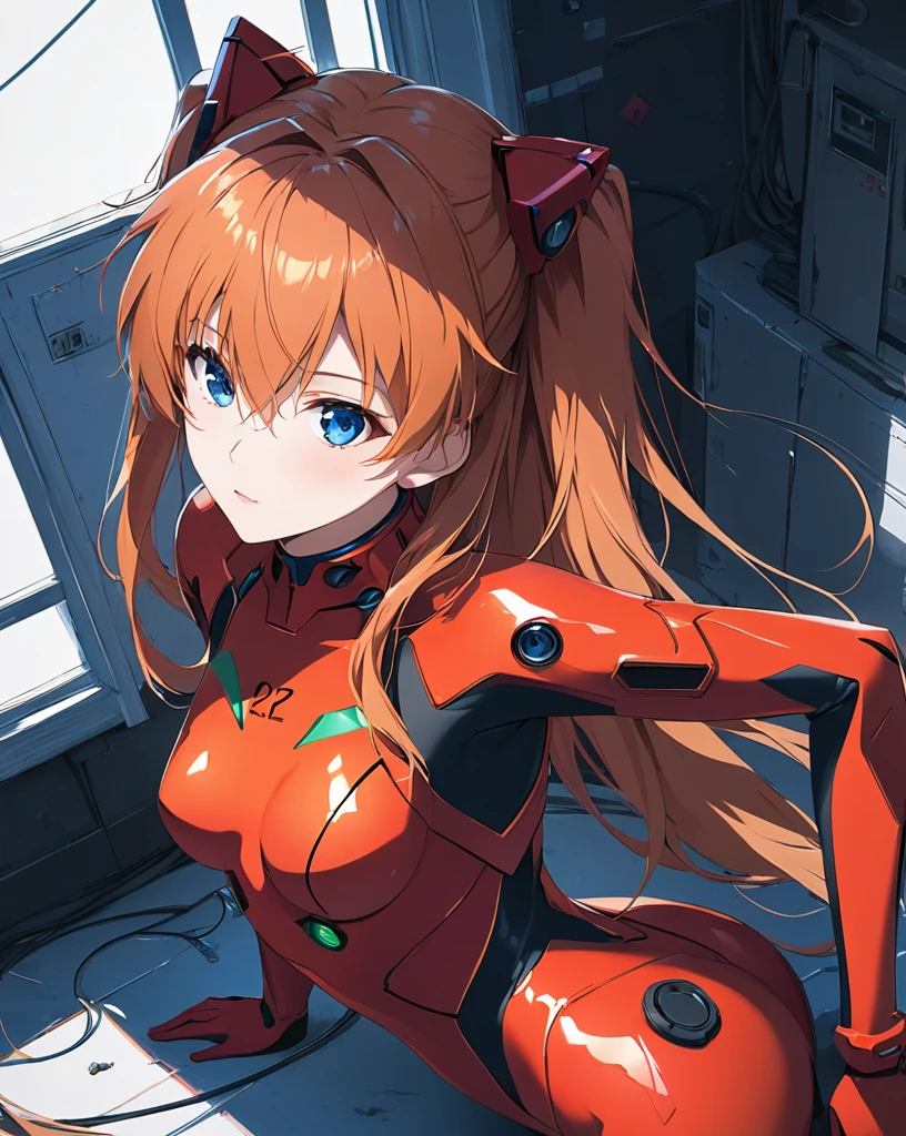 1girl,AIU,asukalangley,asuka langley soryu,blue eyes,hair between eyes,headgear,interface headset,orange hair,BREAK bodysuit,long sleeves,plugsuit,red bodysuit,sexy pose,delicate and dynamic textures,contrasts of light and shadow,2.5D,artistic photography,hyper realistic, digital graphic CG,ultra detailed,absolutely resolution,best quality,city
