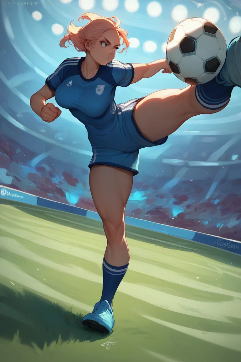 ((masterpiece)),(((best quality))),((Character Design Sheet)),((sketch)),((vulgar)),Thick thighs,1 girl,Big deal ,((Between breasts)),Cat Juice,Wearing wet sexy soccer uniform and soccer shoes,Half-lifted shirt,milking
