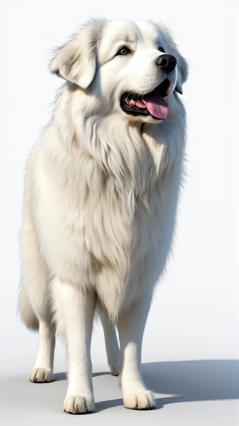 dog,Great Mountain Pyrenees,  Hi-Res, 最高quality, Accurate, 高quality, quality,    very detailed,
