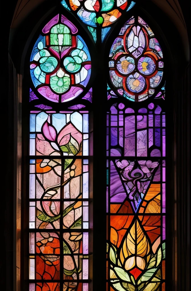 a stained glass window with a blue flower and leaves, a detailed painting by Android Jones, behance contest winner, art nouveau, glowing stained glass backdrop, stained glass style, stained glass, stained glass art, amethyst stained glass, gothic stained glass style, stained glass!!, stain glass, stained glass window, intricate stained glass, beautiful stained glass window, stained glass window!!!!!