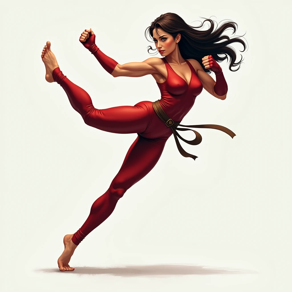 (masterpiece, best quality:1.2), 1girl, solo Mandy Moore as Mai Shiranui