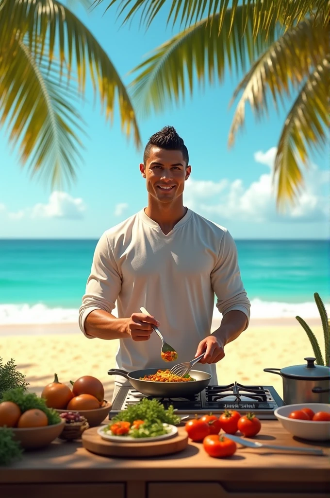 Cristiano Ronaldo naked eating an açaí shell with Halland at a dentist