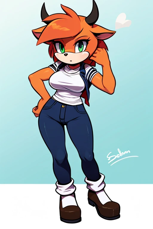 Female furry cow sonicfurry style 