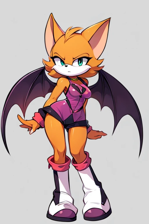 Female furry orange bat sonicfurry style 