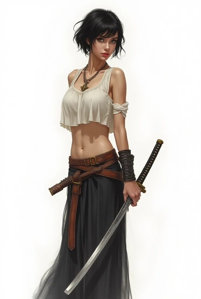 Best quality, masterpiece, ultra high res, (photorealistic:1.5), raw photo, middle aged woman, Full length, BDSM, holding school cane, leather offshoulder, leather straps, high heel boots, in the dark, deep shadow, low key, cold light, sexy look, brown hair, short hair, sagging breasts, cleavage,