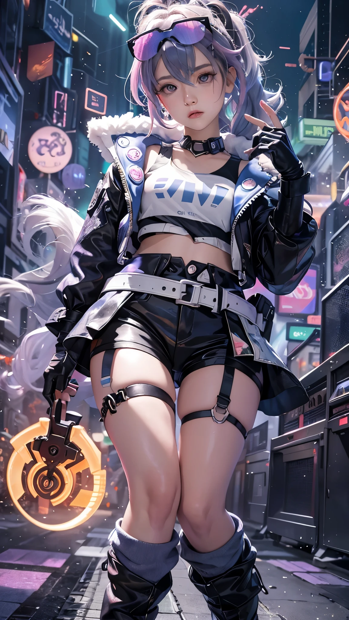 1girl, Korea, anime, 8k ultra, very beautiful, white hair