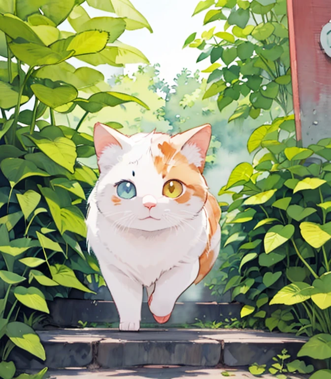 (masterpiece),(Best Quality),(  very detailed),(  high resolution down ),((Line art)),((watercolor)),16k, wallpaper,三毛猫の  very detailedな絵、 crazy details  、  very detailed猫、  My house where calico cats roam  、 Calico Munchkins relaxing on stone steps、Old townscape of Japan、Plants walking along the promenade  、 sunlight filtering through the trees，Another World、The creation of silence、Long Hit、The target is small、