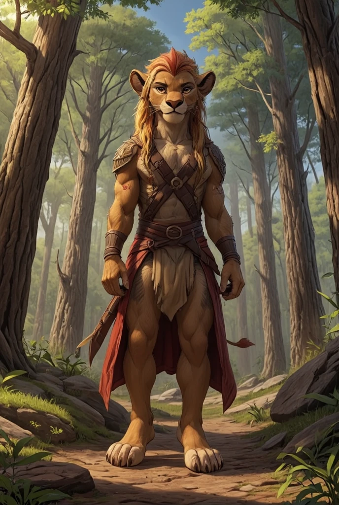 (((Barefoot furry character, full body, cinematic setting, male))) 

score_9, score_8_up, score_7_up, (((full body))), (((source_furry))), (((furry male))), anthro lion, (((elf male))), 1 boy, (((furry character with elven features))), barefoot, nice feet paws with claws, (long blonde hair), (((pointy ears))), elf ears, (((orange and tan fur))).

(Finish the war, the darkness, end this suffering
Impossible to pursue, deep in shadow, follow light
Finish the war, the darkness, end this suffering
Bright warrior against darkness)

BREAK, detailed background, 8K, (masterpiece:1.5), intricate details, highly detailed, extreme detail, octane render, fine art, best quality, highres, (detailed face:1.5), ((full_body)), UHD, (((perfect hands))), boring_e621_v4, bwu