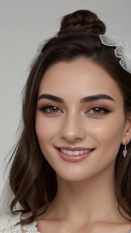 La princesse moderne est une jeune femme au charme frais et élégant. Elle affiche un visage doux et gracieux, illuminé par un sourire radieux. Ses traits sont délicats, avec une peau éclatante de santé. Ses cheveux, longs, lisses, et brillants, tombent en cascade sur ses épaules, ou sont parfois rassemblés en une queue de cheval chic, offrant une allure à la fois sophistiquée et décontractée.

Elle porte une tenue à la mode qui allie style et raffinement, comme une robe élégante et épurée ou un tailleur bien ajusté, parfait pour une figure royale contemporaine. Ses accessoires sont minimalistes, avec des bijoux discrets qui complètent son look sans jamais le surcharger. Son maquillage est subtil, mettant en valeur sa beauté naturelle et soulignant son jeune âge.

L'ensemble de son apparence reflète un équilibre parfait entre son héritage royal et son style de vie moderne, symbolisant une nouvelle génération de royauté qui embrasse le passé tout en regardant vers l'avenir.







