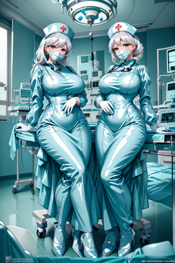 nurse uniform,hospital, latex nurse suit,nurses,busty,elbow gloves,labcoat,white hair woman,white eyes , gigantic ,medical instruments,asian nurse,two nurses,speculum,examination room,oversize ,big ass ,strap on, lay on table ,legs spreaded,giving birth,gyno chair , dentist,Milf,latex,yellow uniform,oversize breasts,diaper