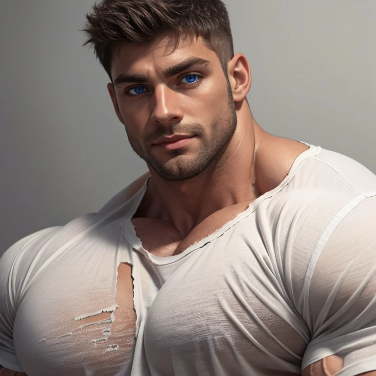 (masterpiece, intricately detailed, highest resolution, best quality:1.2),a cocky Reed Richards male model,a 30 y.o muscle stud with a muscular physique sitting on a chair with black eyes,dark-skinned male, wearing chest harness, bracelets, wristbands, flaccid penis,saggy balls,hairy chest,vascular,muscle striations,soft light,fantastic realism,