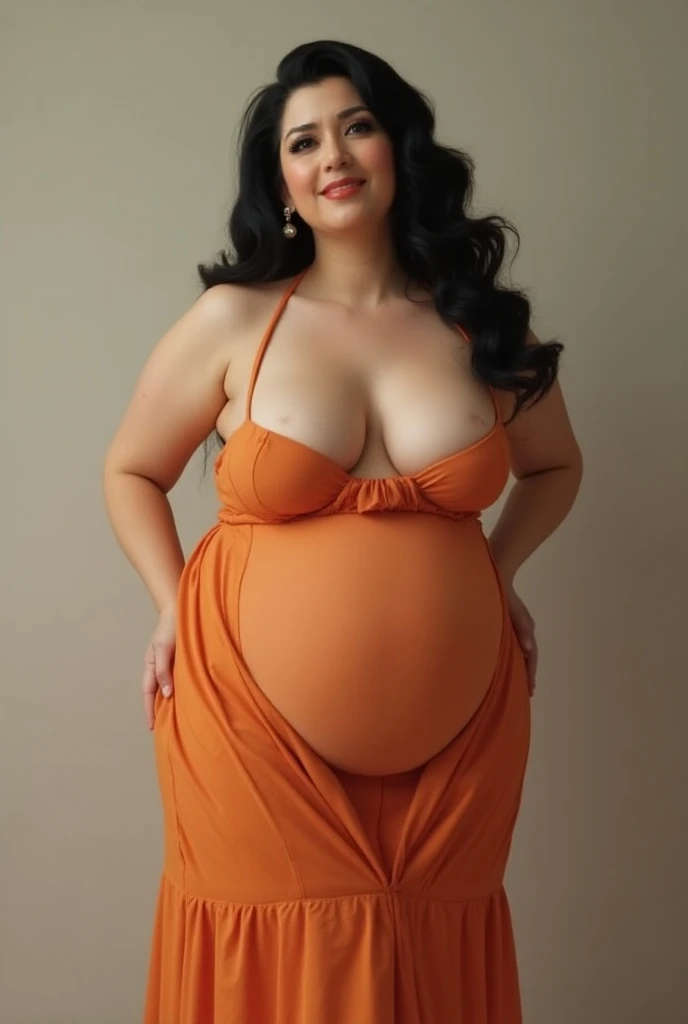 (full body view), (spread legs), Masturbation , Futanari, (Huge breasts: 2.0), (Huge pregnant woman:2.0)