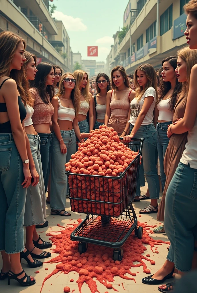 (((professional Analog photo with Hasselblad))), (((((A very cute huge sagging breasts fully naked princess tries to buy fruit in orgasm, nipples are an erogenous zone and are easy to feel is shopping groceries and people passing by touch her in a crowded market, she is caught and photographed naked on vacation :1.3))))), ((((beautiful and gentle goddess-like girl with a young face, love to be seen completely naked, feels sexual pleasure when people see naked her)))), (Huge breasts), (sagging breasts :1.5), (((Precisely drawn vagina, precisely drawn fingers :1.2))), (((wet crotch :1.2))), (((beautiful Caucasian girls, beautiful Blue eyes, Gorgeous light blonde curly hair, very beautiful white skin, beautiful abs, embarrassed expression, 12 years old)), ((Masterpiece:1.2)), 8K, RAW photo, Photography, masterpiece, Best quality, Ultra-detailed face, Detailed eyes, Ultra-detailed vagina, Soggy pussy, (((lots of onlookers :1.5))), (Surrealism), (first-person view ), (pov ).