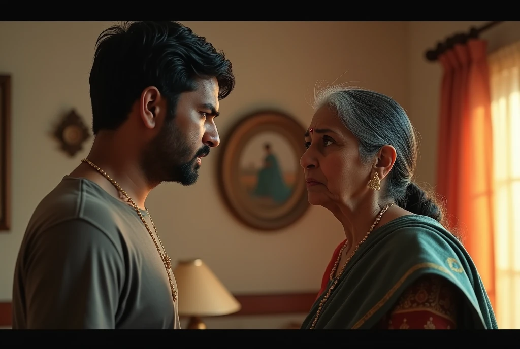 Adult Indian mon son