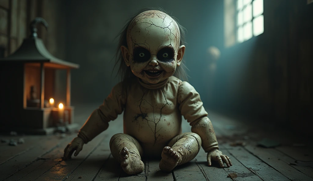Abandoned village, room with killer dolls drooling to kill you
