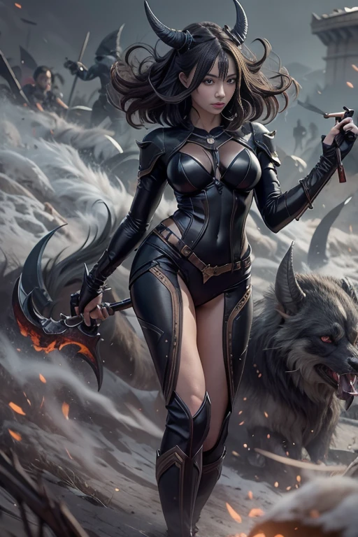 Amazing anatomy, girl, (fantastic horror perfect art, 64k ultra hd:1.1) much detailed:1|realistic | very very cute smile, fur, fur, beautiful cat ears, very long fluffy curly hair, beautiful detailed eyes, single person, fantasy art, trending on artstation, beautiful girl, photo, beautiful natural lighting, by Stanley Artgerm Lau, WLOP, Rossdraws, James Jean, Andrei Riabovitchev, Marc Simonetti, and Sakimichan, tranding on artstation, character design, tending on pinterest
