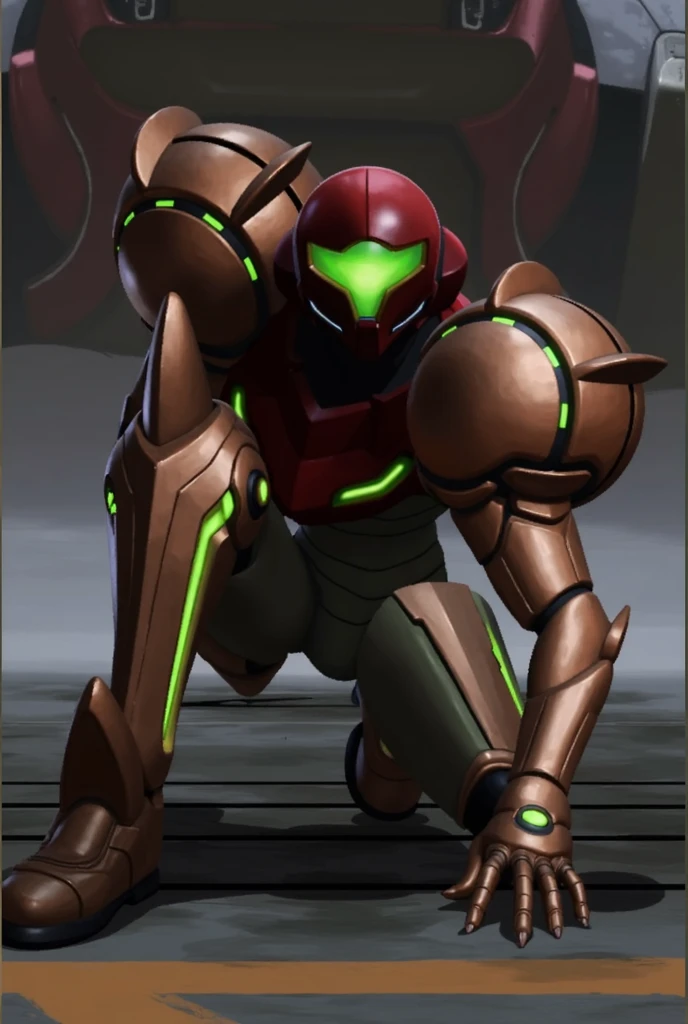 a close up of a man in a suit with a sword, doom guy resembling samus, wears a suit of power armor, serious sam as smash characters, nicolas cage as an android, haris nukem, as an overwatch character, samus, arnold maya render, perfectly shaded body, as a titan, meme template, test subject supersoldier