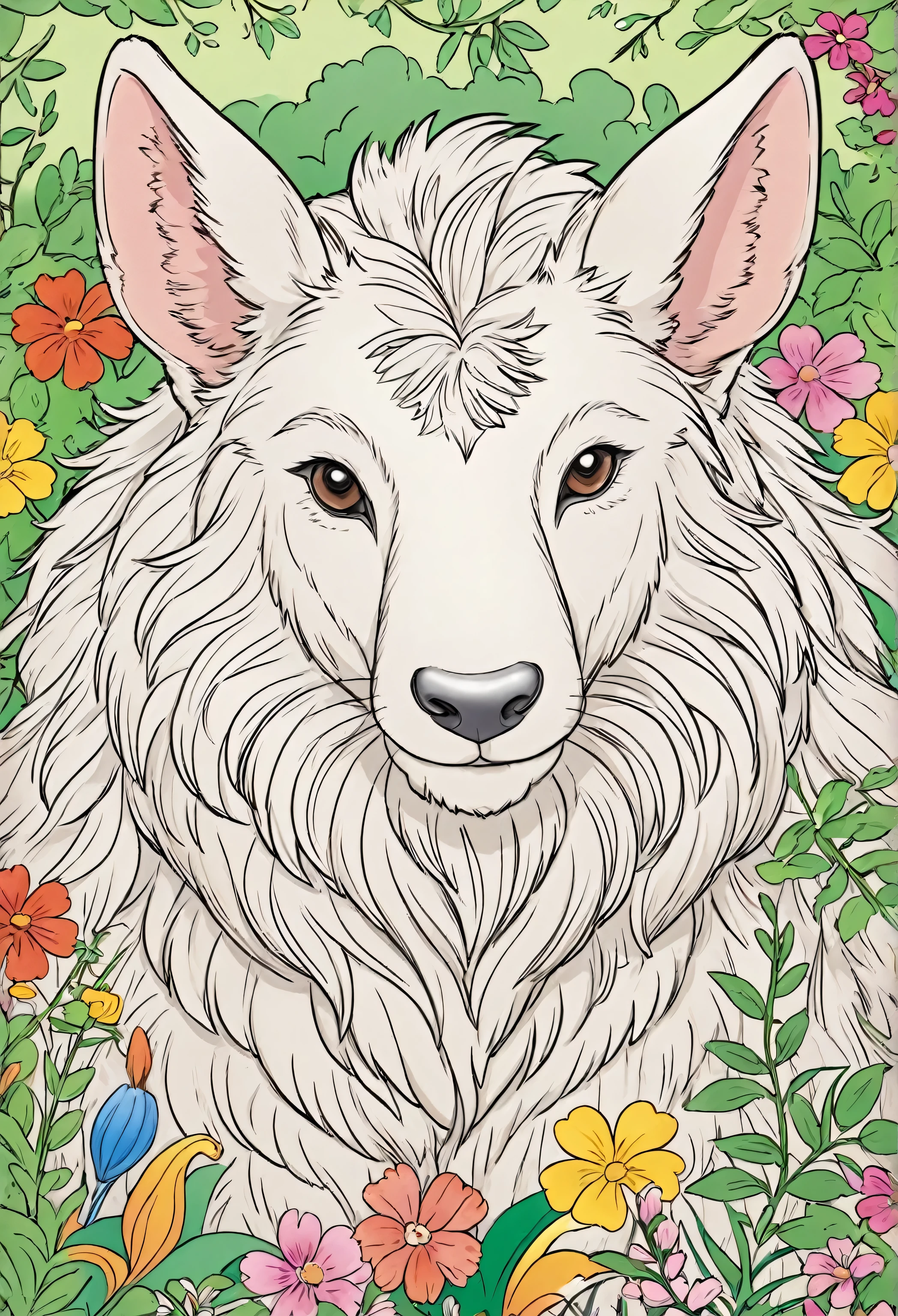 animal coloring book cover 