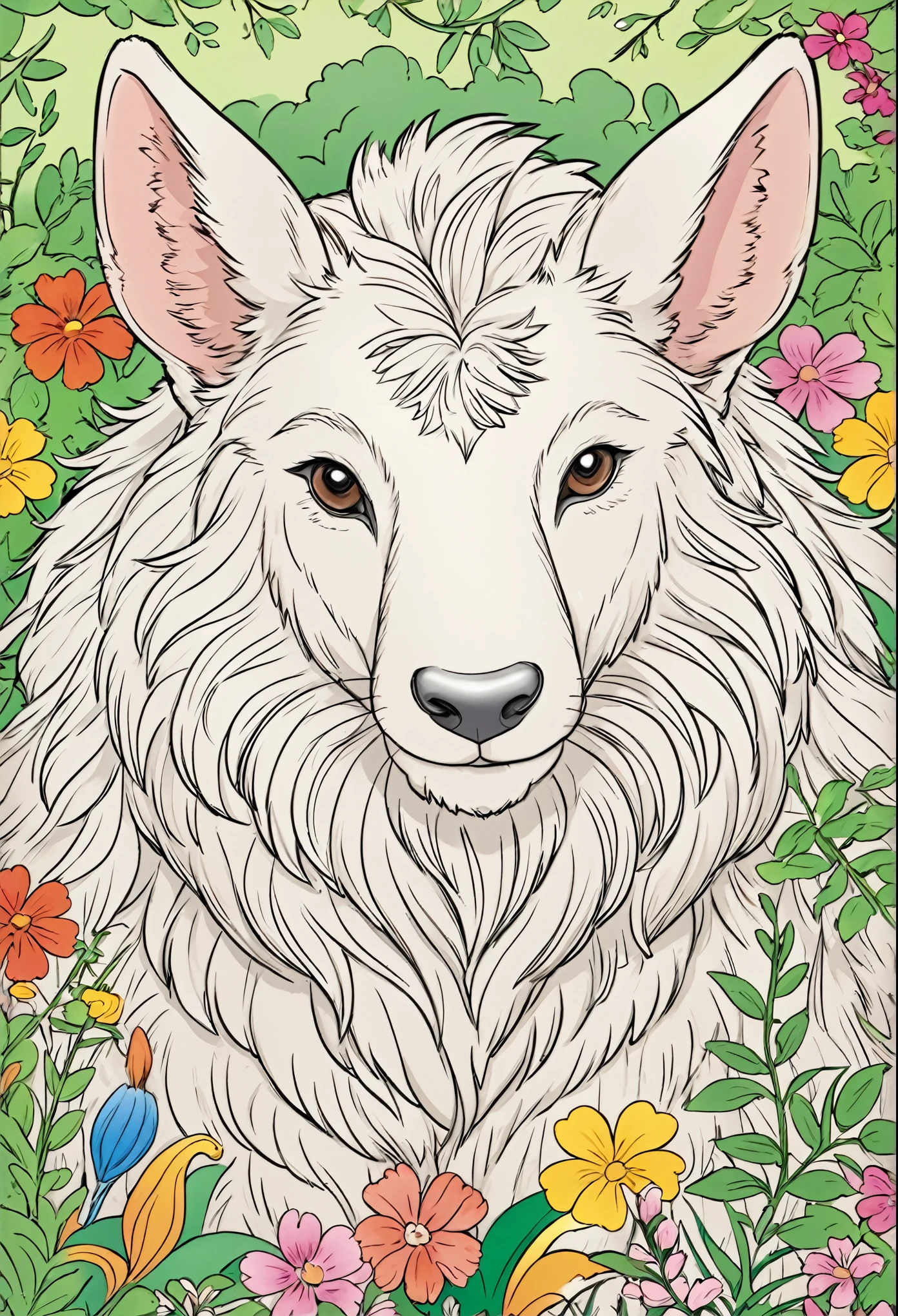 animal coloring book cover 
