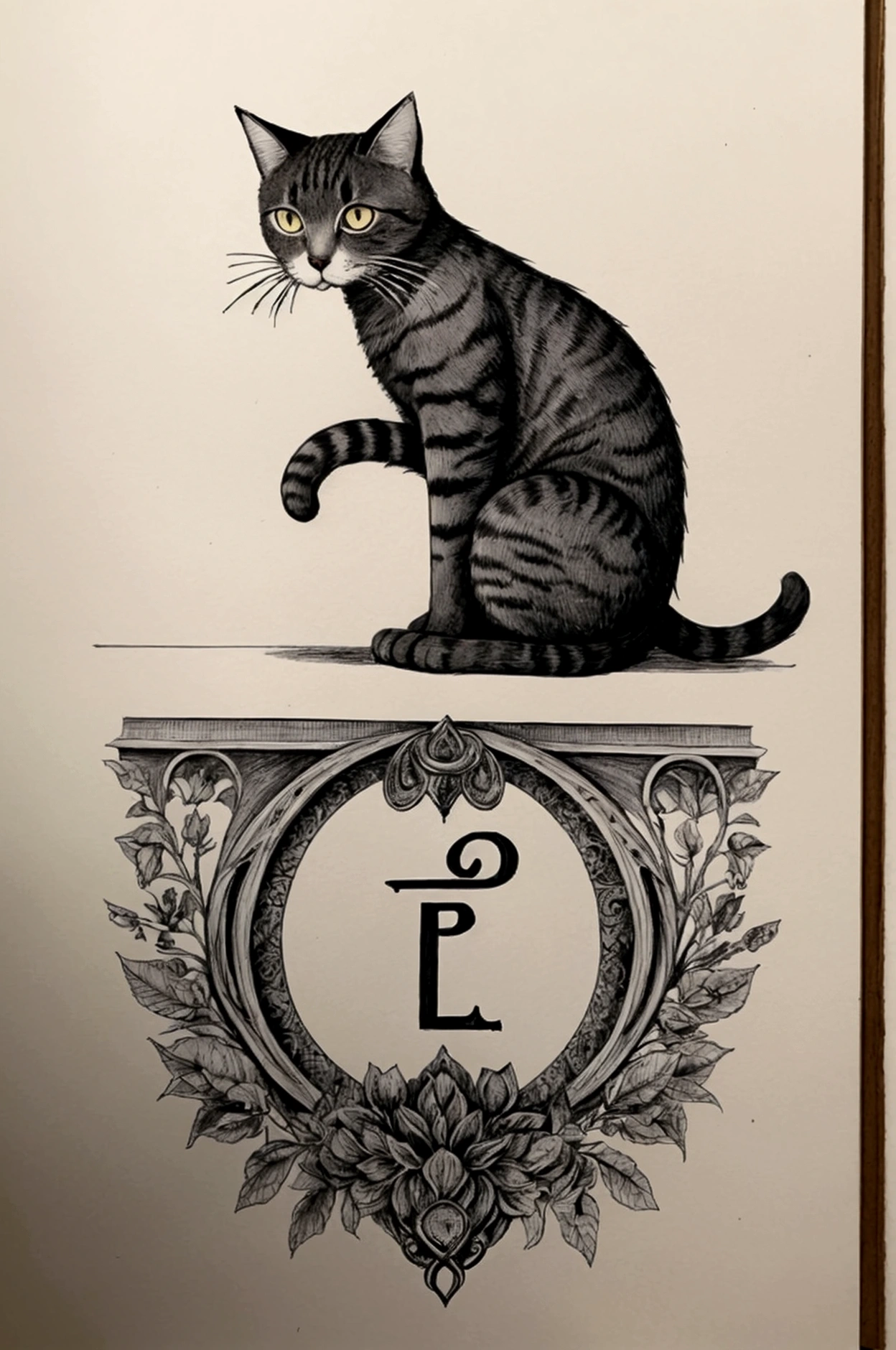 a drawing of a set of letter with a picture of a cat, ancient evil letter, Letterpress Experiments , Hand-drawn type, literalism, inspired by gun. gun. Grandville,   Encyclopedia Illustrations , detailed letter,  Pen Drawn Illustrations ,  Pen and Ink Drawings , Ivor Davies, letter,  Edward Gorey's Style 」,  Pen and Ink Illustrations、 alphabet