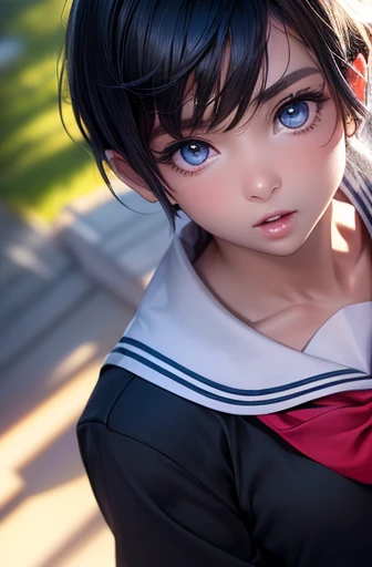 ( artwork:1.3), (8k,  photorealistic , RAW photo,  best quality : 1.4), (1 girl), beautiful face, ( realistic face ), ( black hair ,  short hair:1.3), beautiful hairstyle, realistic eyes, lindos olhos detalhados, (pele realista), beautiful skin, (Sweater), absurdities, attractive, ultra high resolution,  ultra realistic ,  highly detailed , golden ratio((Extremely detailed)), 4K, (8K), Best Quality, (Beautiful),Dynamic Angle, shooting pose, Shake your chest, (from wildcard:1.4), heavy outline, clear outlines, Gradation, (full body focus), (English Garden), ,1girl in, Solo, (School Uniforms), (Beautiful colored eyes),slightly wheat-colored skin,Open mouth, Sweat, steam, sparkling effect, Lens Flare, shiny-glistening, gleaming
