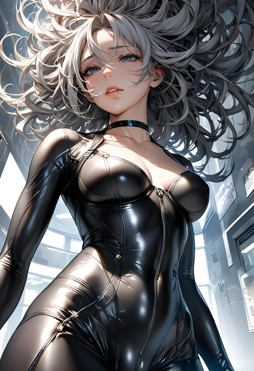 Absurd resolution, high resolution, (work of art:1.4), ultra detali, 1 girl,Black, curly hair, has ice powers