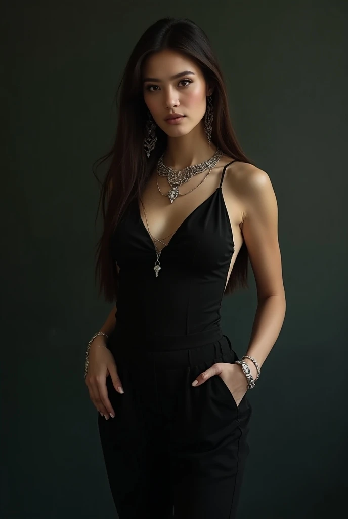 50 years old, gorgeous cute Brazilian girl, smirk, freckles, polaroid photo, (dark skin:1.4), (medium beige hair:1.4), masterpiece,best quality,ultra high res,1 dark skinned African girl,(fractal art:1.3),deep shadow,dark theme,fully clothed,necklace,forlorn,cowboy shot,(Emma Watson), Earrings, winner of most beautiful model, famous beautiful model, good young girl, (masterpiece:1.0),(best_quality:1.0), ultra high res,4K,ultra-detailed, photography, 8K, HDR, highres, absurdres:1.2, Kodak portra 400, blurry background, bokeh, lens flare, (skin texture:1.2), (vibrant_color:1.2),professional photograph, (the_tattoo:1.4), (beautiful_face:1.5),(narrow_waist). --v 6