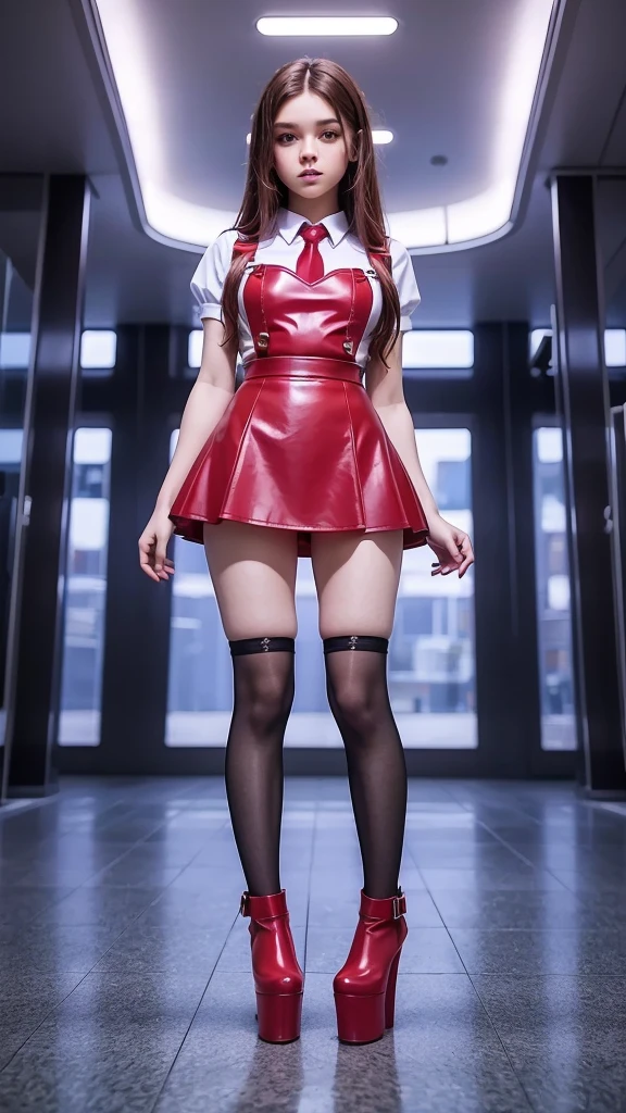 Multiple girls, giantess art, a hyperrealistic schoolgirl, , highly detailed giantess shot, der riese, Shorthair, Black pantyhose, Giant high school girl that exceeds a skyscraper。Wearing rimless glasses。Colossal tits。Navy blue blazer、Red tie、Mini Length Skirt、Black pantyhose、I'm not wearing shoes.。very small metropolis。In a miniature metropolis just a few feet tall.、squatting and urinating。Urine Falls。torrent of urine。sea of urine。Small trains and cars washed away with urine.。Full body depiction。nffsw, der riese, Black pantyhose, Pantyhose legs, Pantyhose legs, ,Stomping City,crash city,Small town,micro city, Peeing,