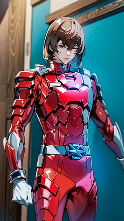 (  High-definition CG), (Best Quality), (  High-definition CG), (Best Quality),
Goro Akechi has a beautiful body  ,   Power Rangers Costume , Handsome and cool young man  ,  Sensual Appearance,    Crotch Bulge  