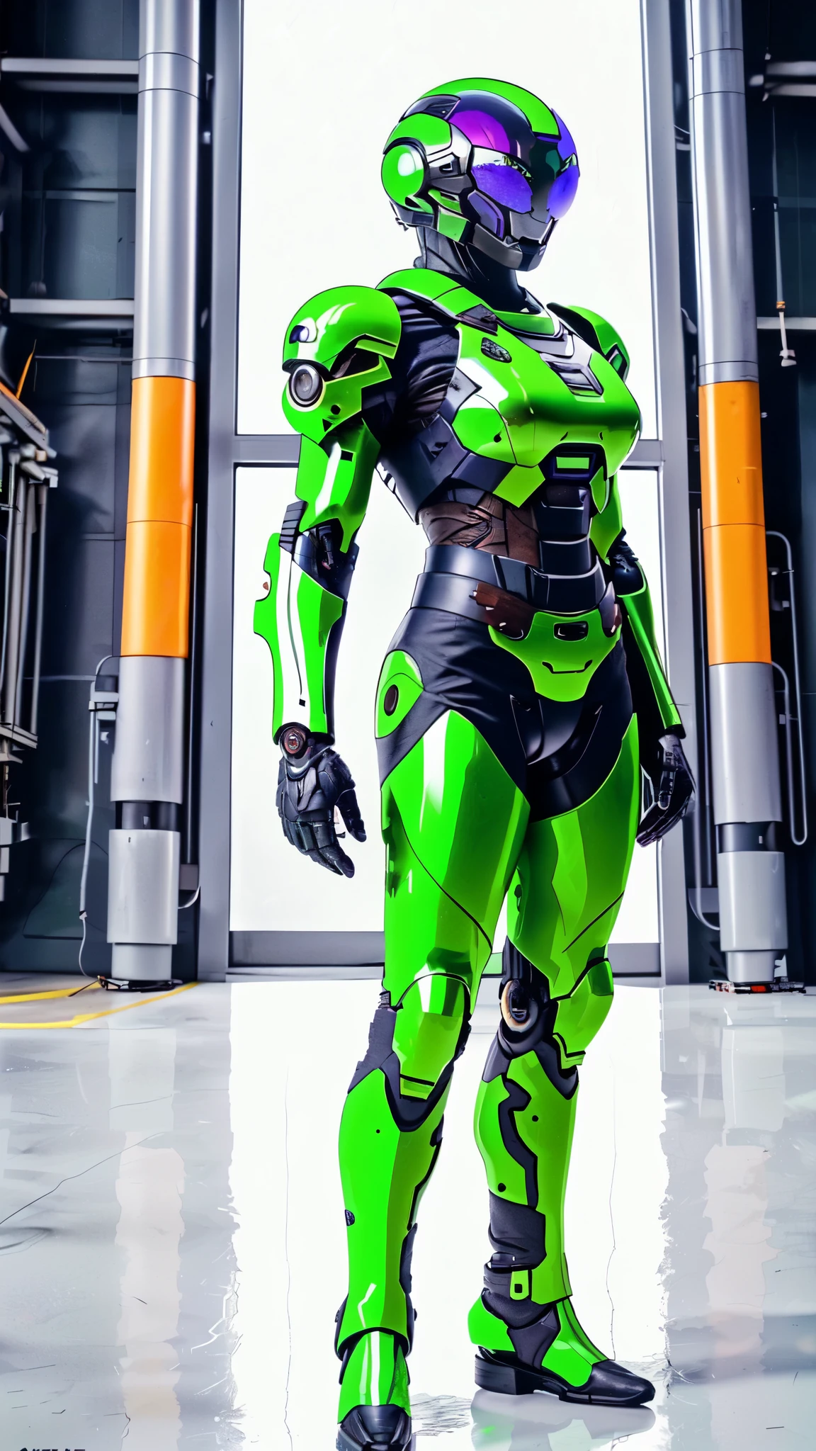 (masterpiece:1.5, best quality:1.5, extremely delicate:1.5), ((male:1.5)), a man wearing a full-face helmet, green eyes, fantasy-style high-tech biomimetic armored combat suit, (a composite layered chest armor), the design balances heavy with agility, fully enclosed shoulder guards, matching arm and leg guards, a belt of gemstone, (the color scheme is primarily Green with White and Blue accents, Organic Biotech, Concept Inspired by Dragonfly, glowing eyes, armor glows, stand of a futuristic sci-fi city), this character embodies a finely crafted fantasy-style armored hero in anime style, exquisite and mature art style, metallic, high definition, highres, ultra-detailed, ultra-fine painting, professional, perfect body proportions, golden ratio, anatomically correct, symmetrical face, extremely detailed eyes and face, high quality eyes, creativity, RAW photo, UHD, 32k, Natural light, cinematic lighting, masterpiece-anatomy-perfect