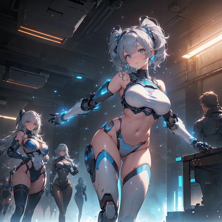 Anime characters in a dark room,with black background,spread their legs, 2b, 2 b, biomechanical oppai, an oppai cyberpunk, Rem Rezero, , gynoid body, SFW version, thicc, Transparent smooth warframe thighs, small curvaceous loliostbite 3 rendered, Sexy pose, the anime girl is crouching,Clear high-leg leggings,Raised ,Transparent bra,see-through transparent clothes,Clear panties are given,Vaginal thrust by,Vaginal discharge,A large amount of white viscous liquid,oppai,Leak,Leaking out of the chest,Leakage of the ,The girl is exposed ,A lot of ,Give transparent clothes,Give transparent high-leg tights,Give a transparent bra,Ah hey Yan,White transparent clothes