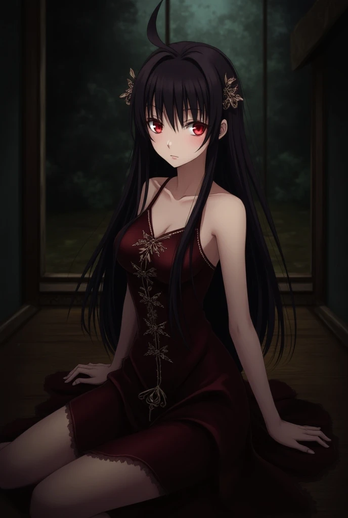 Hot nezuko from demon slayer with tight torn dress