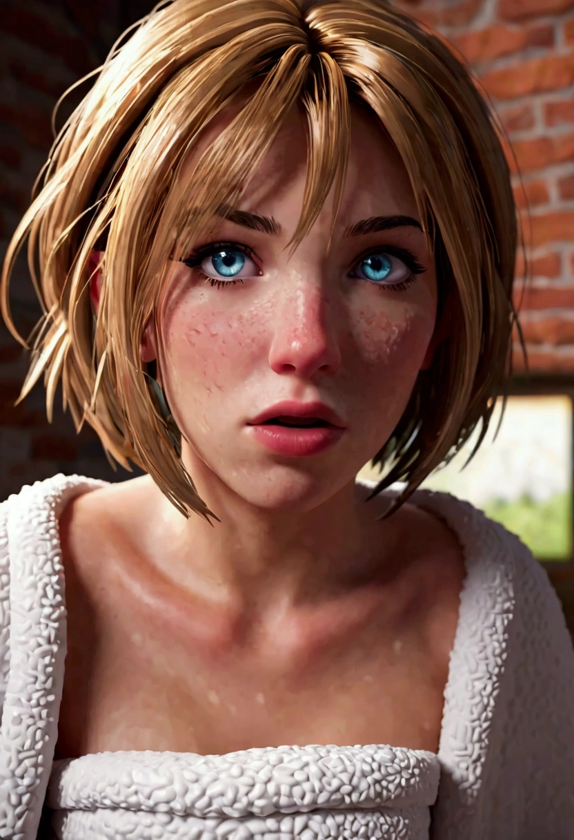 masterpiece, Highest quality, Unreal Engine, Super Resolution, Very detailed, Complex, colorful, Clear images, Sharp focus, Digital Blending,
Beautiful woman, silent hill , Perfect Eyes, Perfect Face, Ultra detailed hair, Ultra detailed face, Very detailed lips,Vivid expression, Healthy Body, Beautifully detailed sweat glands, Smooth skin texture, Carefully drawn,
(Fancy latex suit), (humidity:1.2), Beautiful Eyes, (Attractive face:1.2), (Beautiful Skin), (Big Breasts), Puffy nipples, Sticky with sweat, In a dynamic pose,
silent hill, indoor, In the basement,