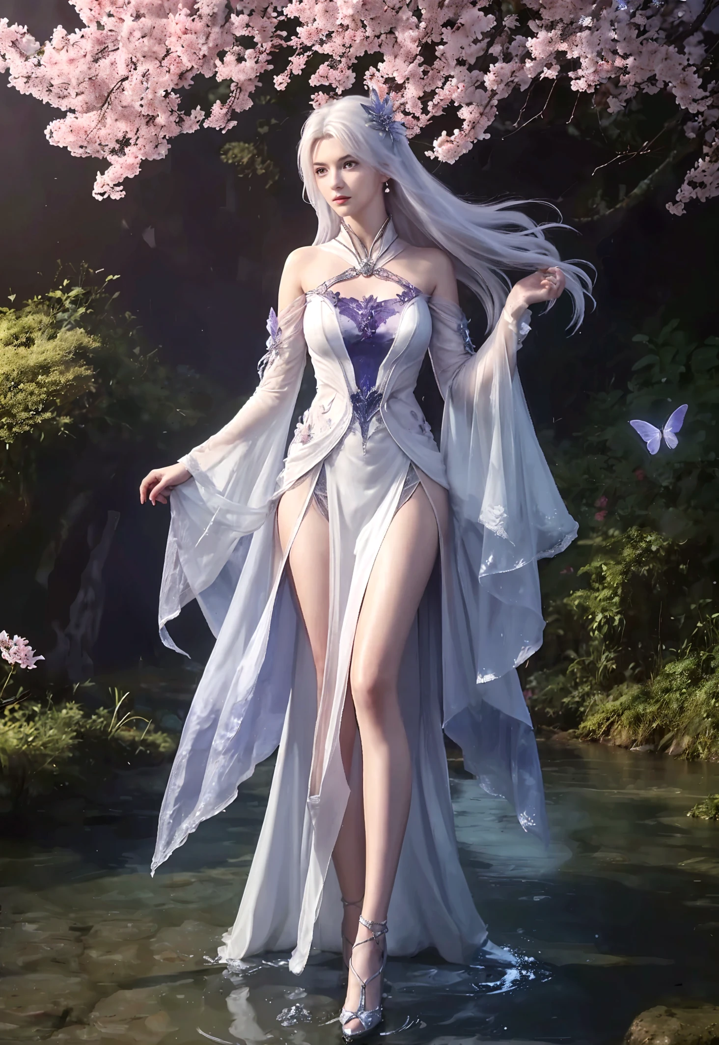 (Glowing ambiance, enchanting radiance, luminous lighting, ethereal atmosphere, mesmerizing glow, evocative hues, captivating coloration, dramatic lighting, enchanting aura),((:1)),(boobs naked:0.55), ink painting, ((moon:1)), (white rabbit with pink ears), (masterpiece, top quality, best quality, official art, beautiful and aesthetic:1.2), (1girl:1.4), extreme detailed,(joshua middleton comic cover art:1.1), (Action painting:1.2),(concretism:1.2),theater dance scene,(hypermaximalistic:1.5),colorful,highest detailed,