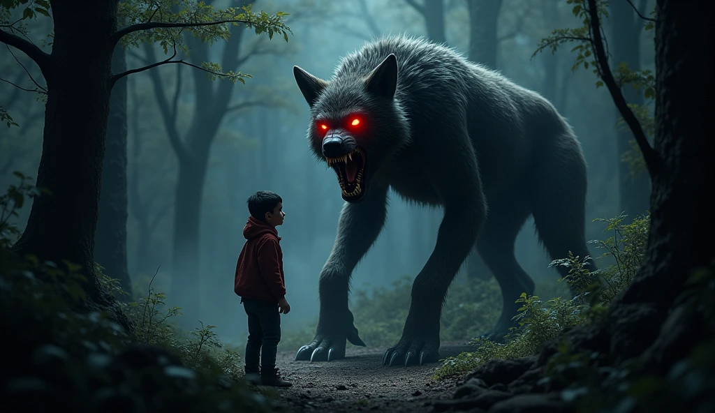 Alpha Fenrir, 13 foot humanoid werewolf, no shoes, glowing red eyes, muscular built, abs, furry, grey and black fur, ght, full moon, werewolf, tail, scars, pinning a girl on the wall, sex