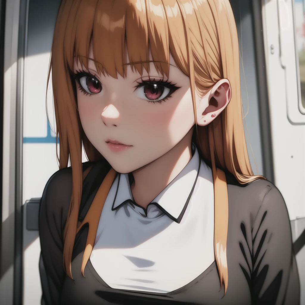 nsfw, anime girl sitting staring out the train window, beautiful anime portrait , Portrait of Rofi at a window, Beautiful Anime Girl , Portrait of Rofi, Lo-fi Girl, anime girl portrait , Work in the style of guweiz , High-quality portraits, As the sun sets, charming anime girl , cute anime girl wearing black clothes , Realistic cute girl drawing , Anime Style. 8k