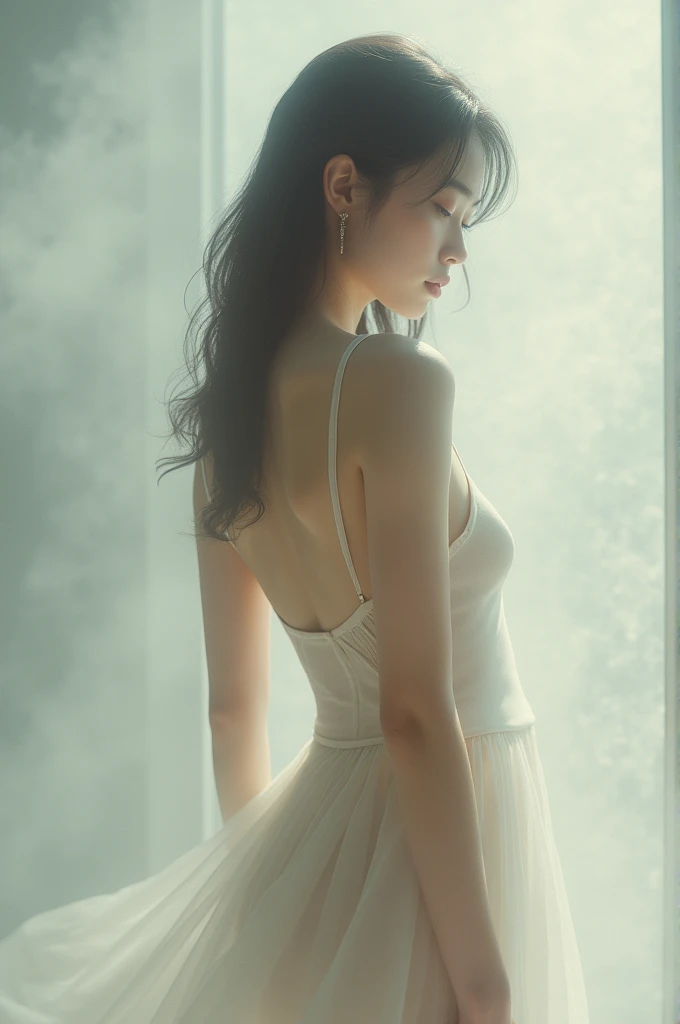 Beautiful girl with zerofigure