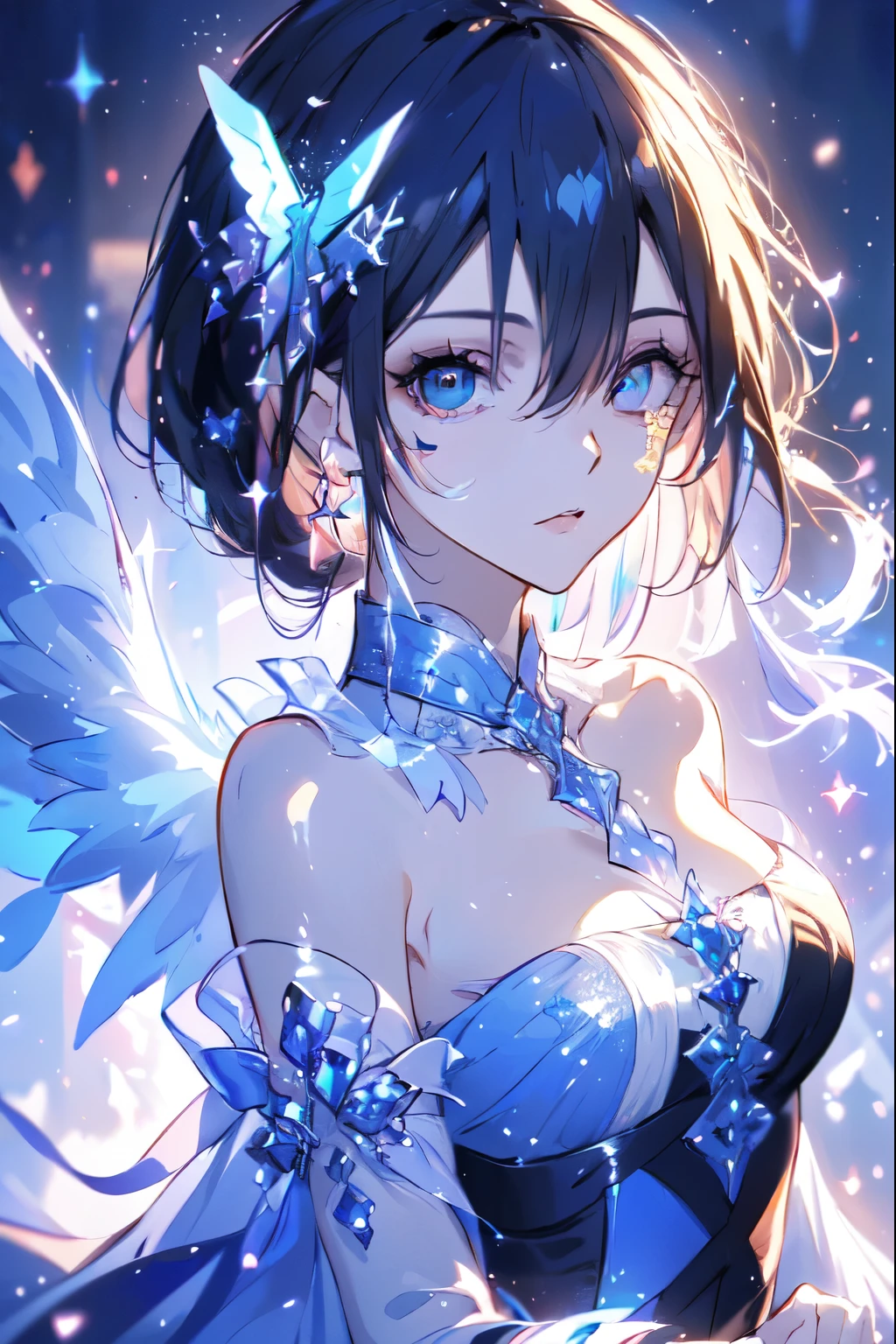 ((masterpiece, best quality)), Delicate face,fighter,whole body,Standing picture,Perfect body proportions,short hair,beautiful eyes,Fantasy style,White background,transparent,Lace,NUDE,Charm